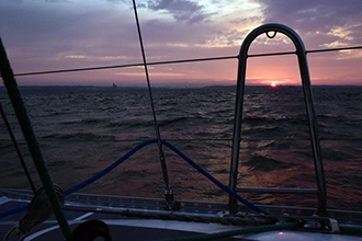 Zachód słońca nad Gdynią